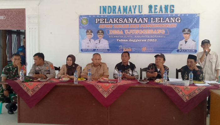 Lelang Sewa Lahan Ex-Pangonan Desa Ujunggebang Sukses Digelar, Nilai Capai Ratusan Juta Rupiah  ‎