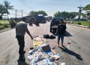 Tabrakan Beruntun di Sukra Indramayu, Tewaskan Dua Pengendara Motor