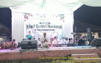 Polsek Sliyeg Hadir dalam Peringatan Hari Santri Nasional di Tambi