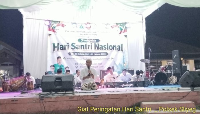 Polsek Sliyeg Hadir dalam Peringatan Hari Santri Nasional di Tambi