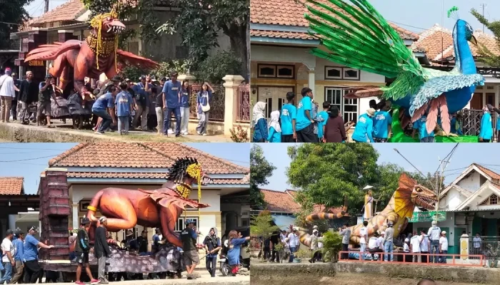 Lebih dari 30 Ogoh-ogoh Buatan Warga Meriahkan Haul Mbah Buyut Gading di Indramayu